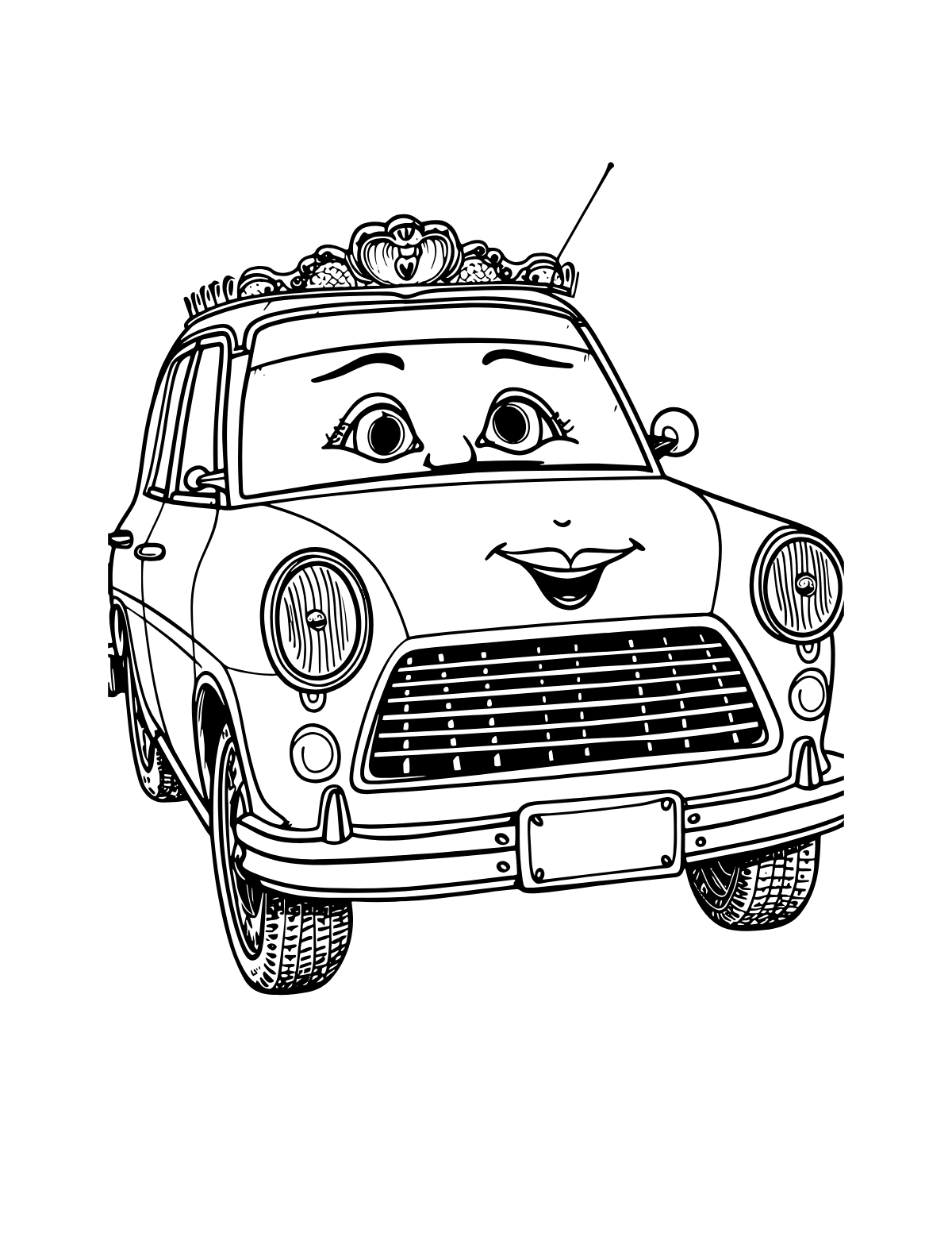 Monster Truck — printable coloring page
