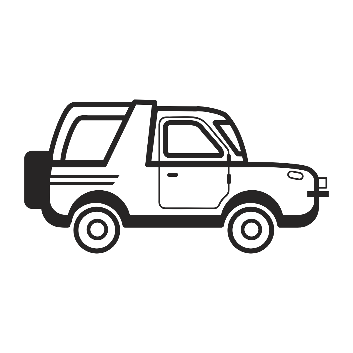 Small Dump Truck — printable coloring page