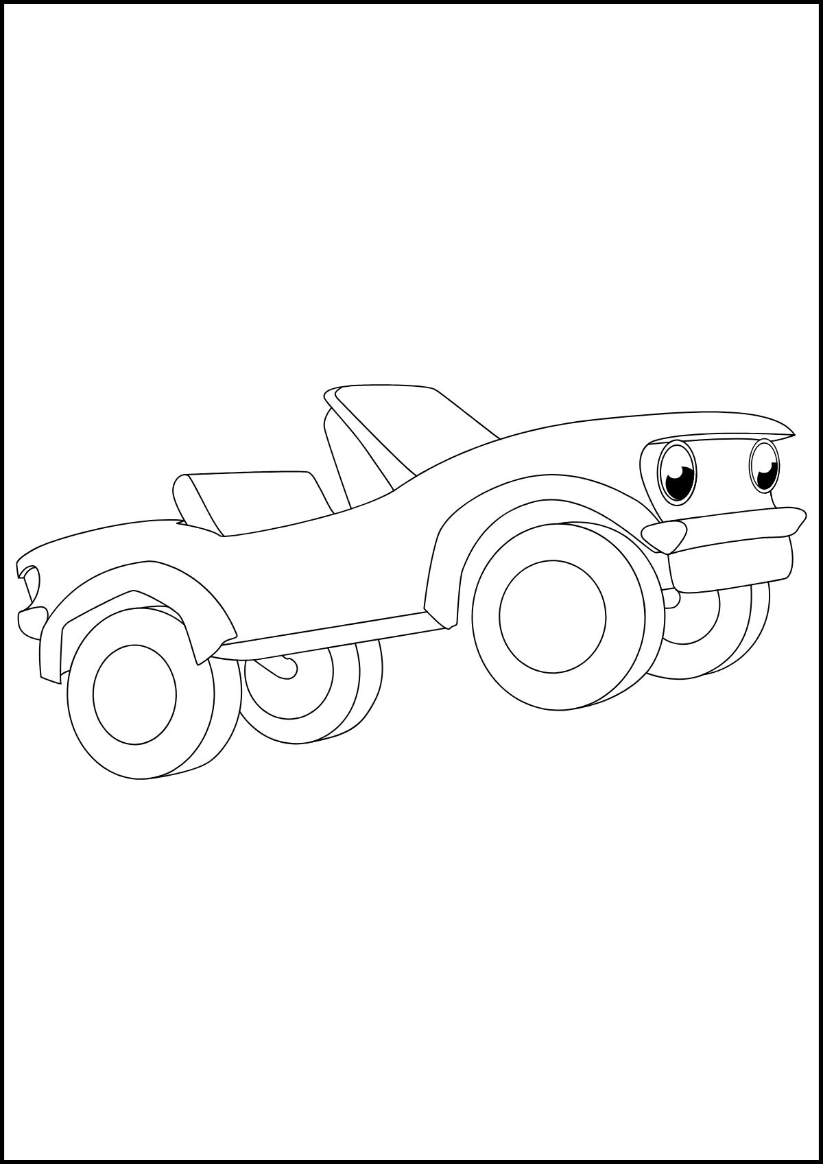 Toy Motorcycle — printable coloring page