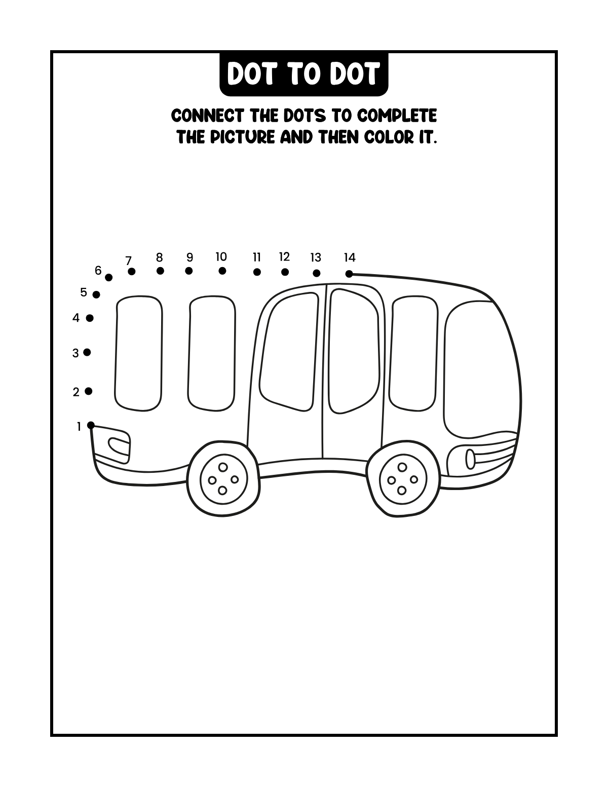 Transport Crossword — printable coloring page